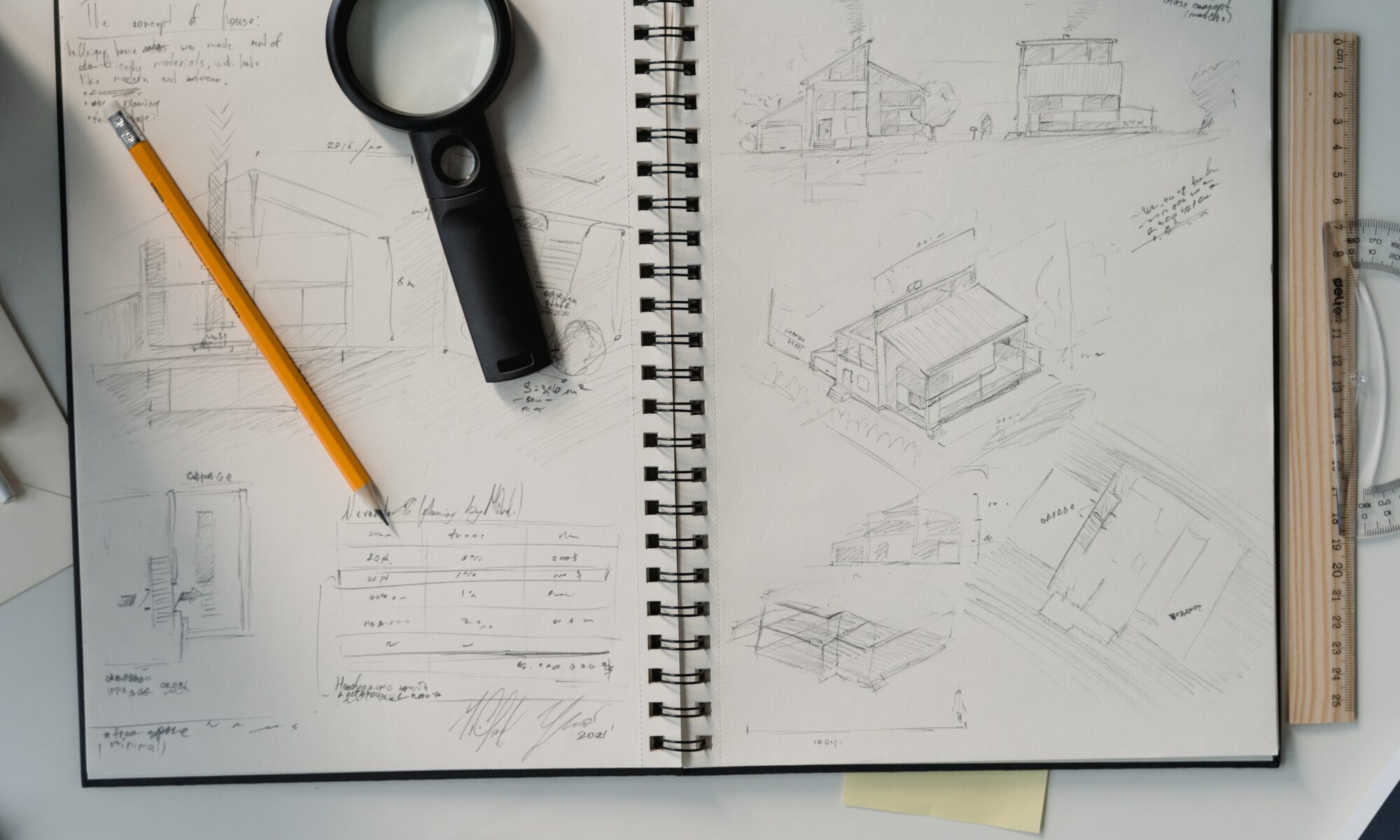 designer planning out a build