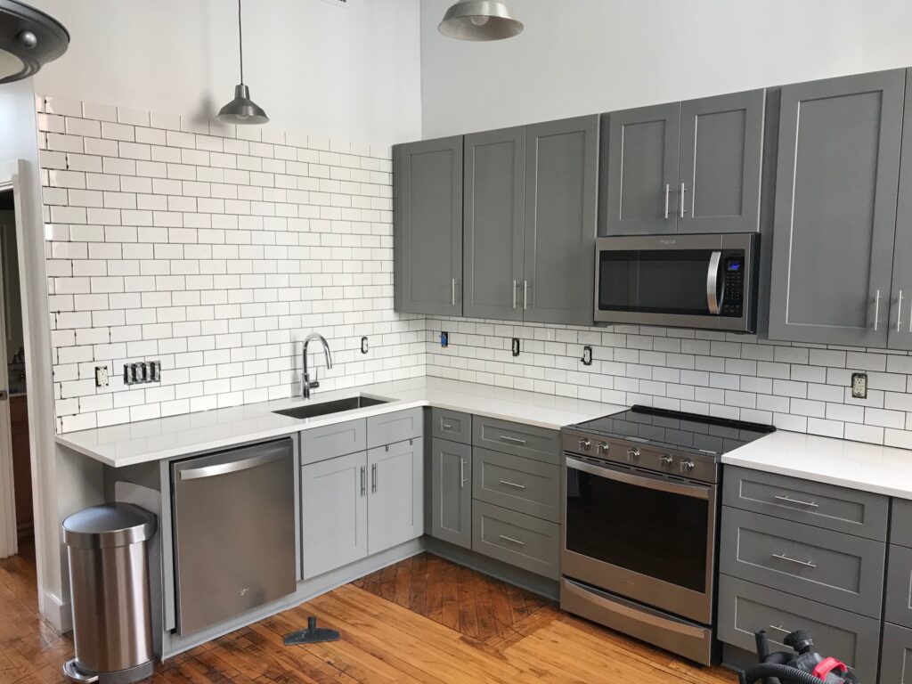 Kitchen installation for tiny home
